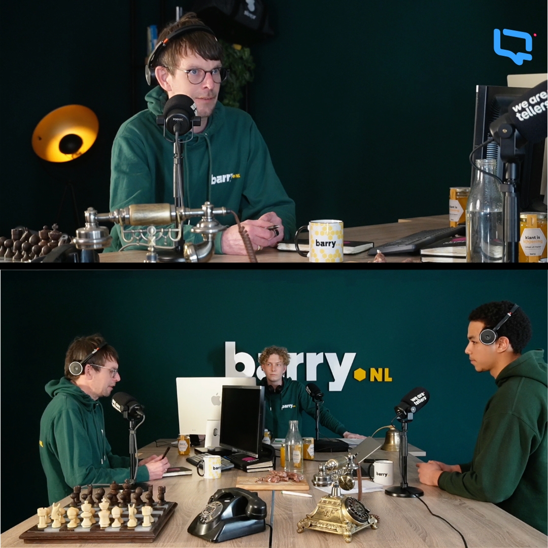 Beelden uit de productie voor Barry NL.